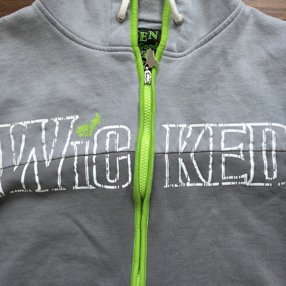 Wicked Gray and Green Men's Hoodie - Picture 2 of 7